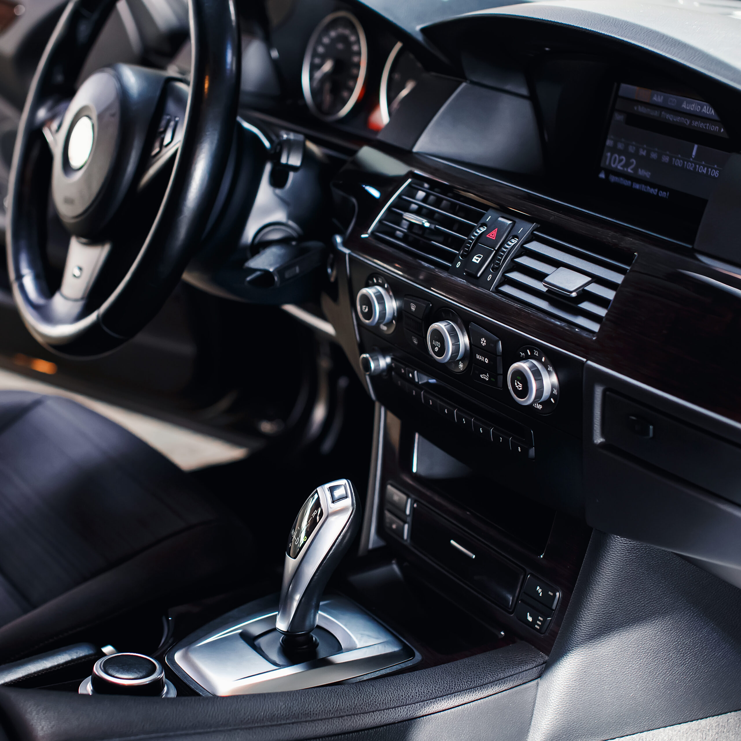 modern-leather-interior-new-car-automatic-transmission-knob-new-modern-car